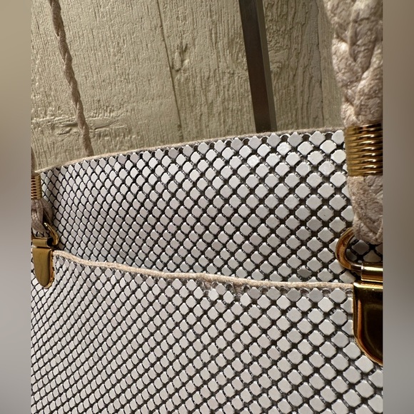 Y&S Vintage White Chain mail bag - Picture 3 of 15